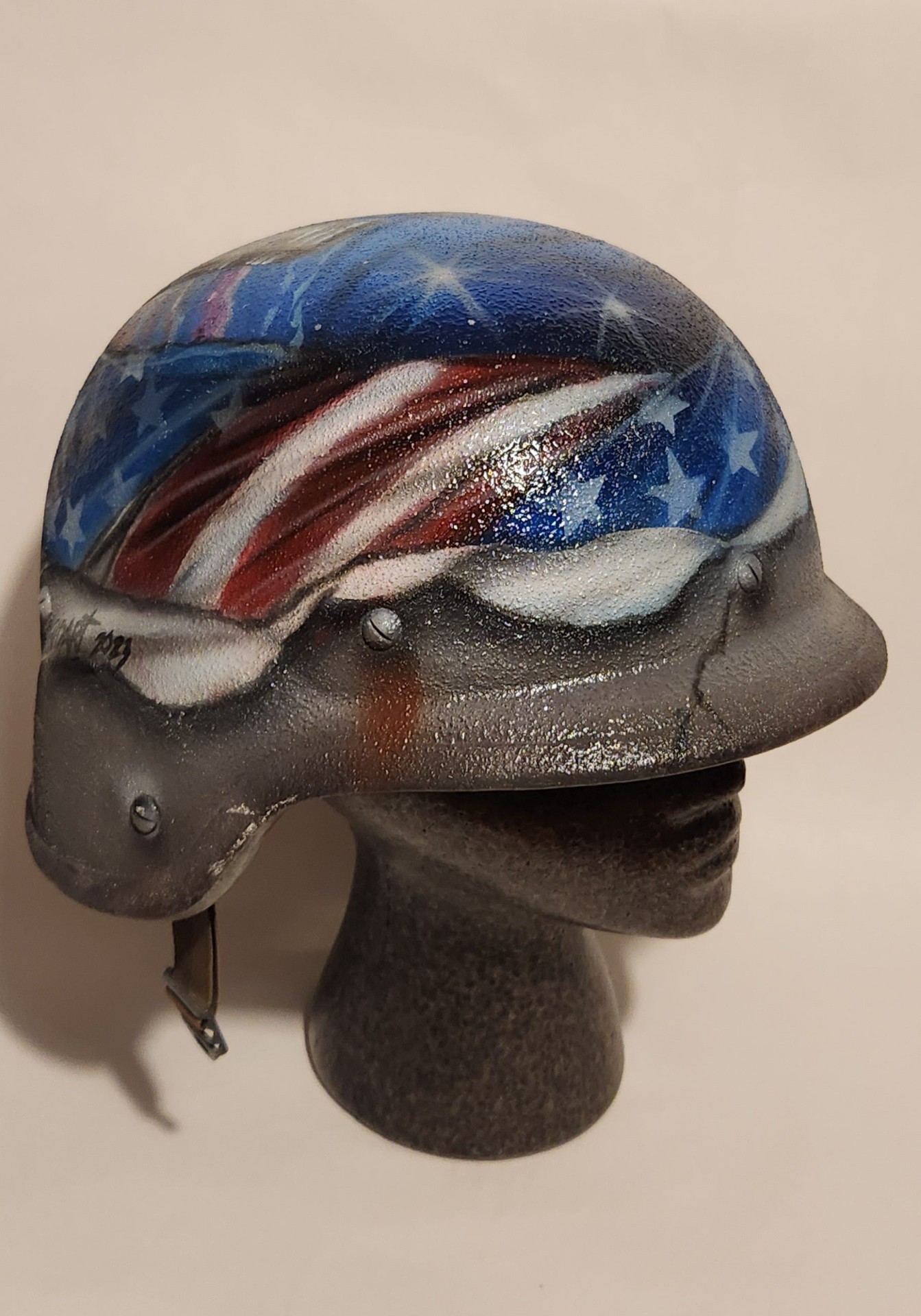 Stars & Stripes — Painted Helmet