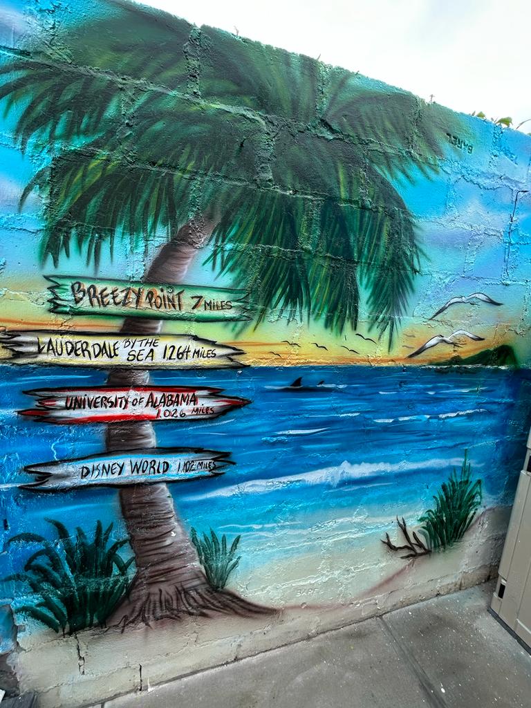 Palm Tree Signpost — Backyard Escape