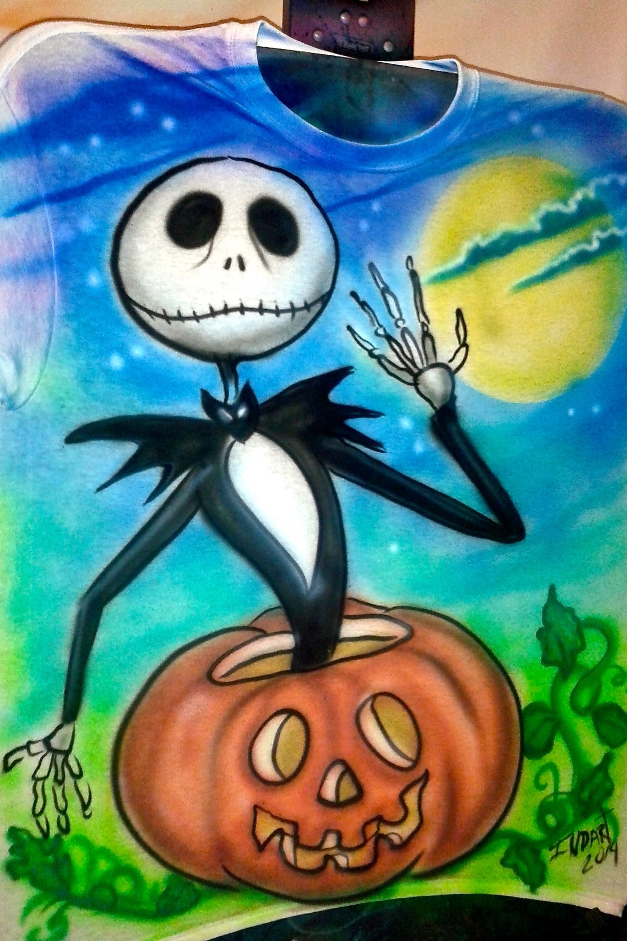 Jack Skellington — Custom Airbrush Shirt